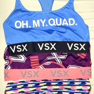 VSX racer back sports bras (lot of 3)